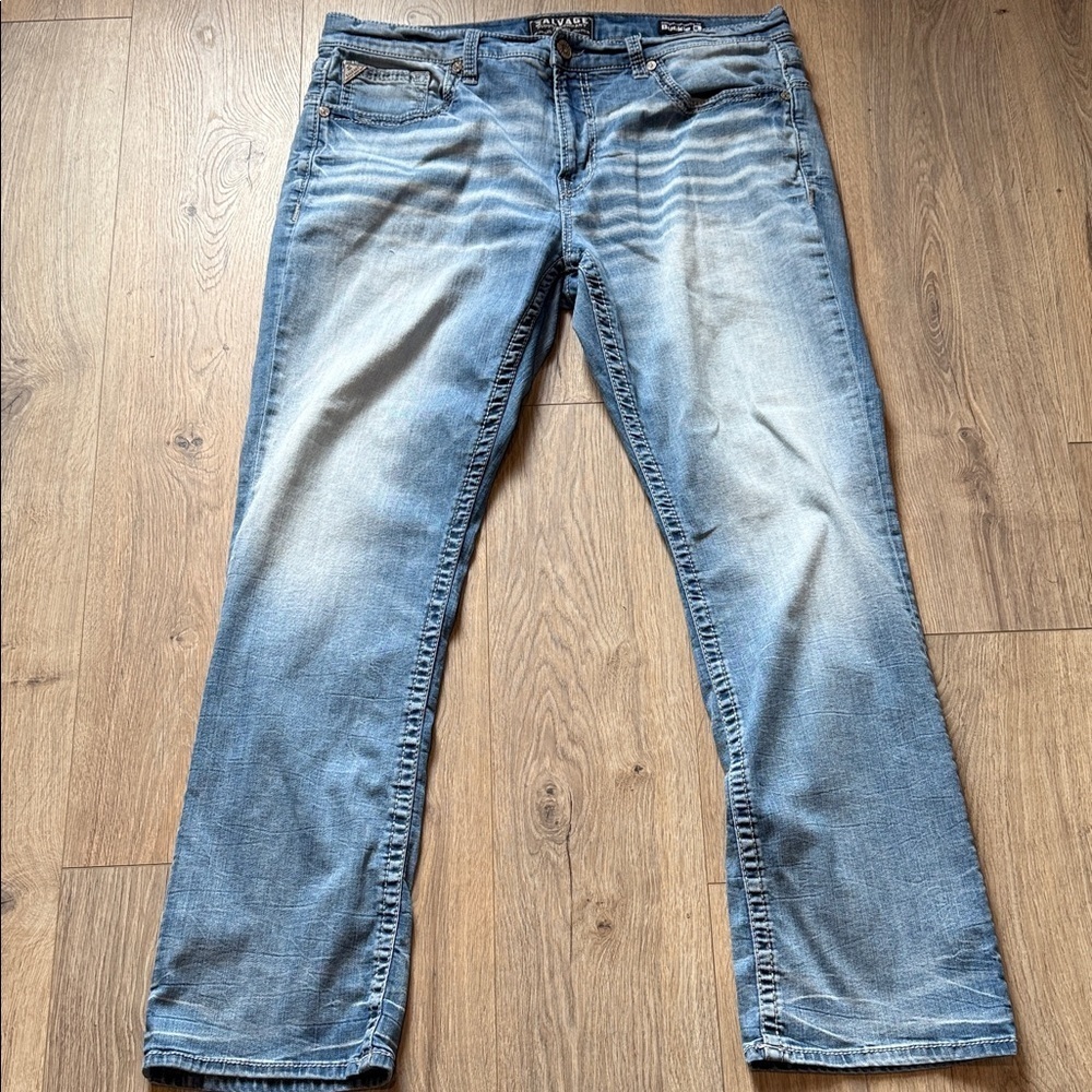 SALVAGE Mayhem Bootcut Regular Fit Size 40L Classic Preppy Western Casual